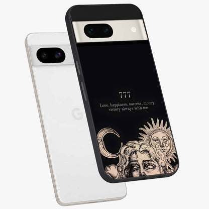 Mystic Victory Aura Glass Case displayed in angled mockup highlighting energetic aura design with bold mystical aesthetic.