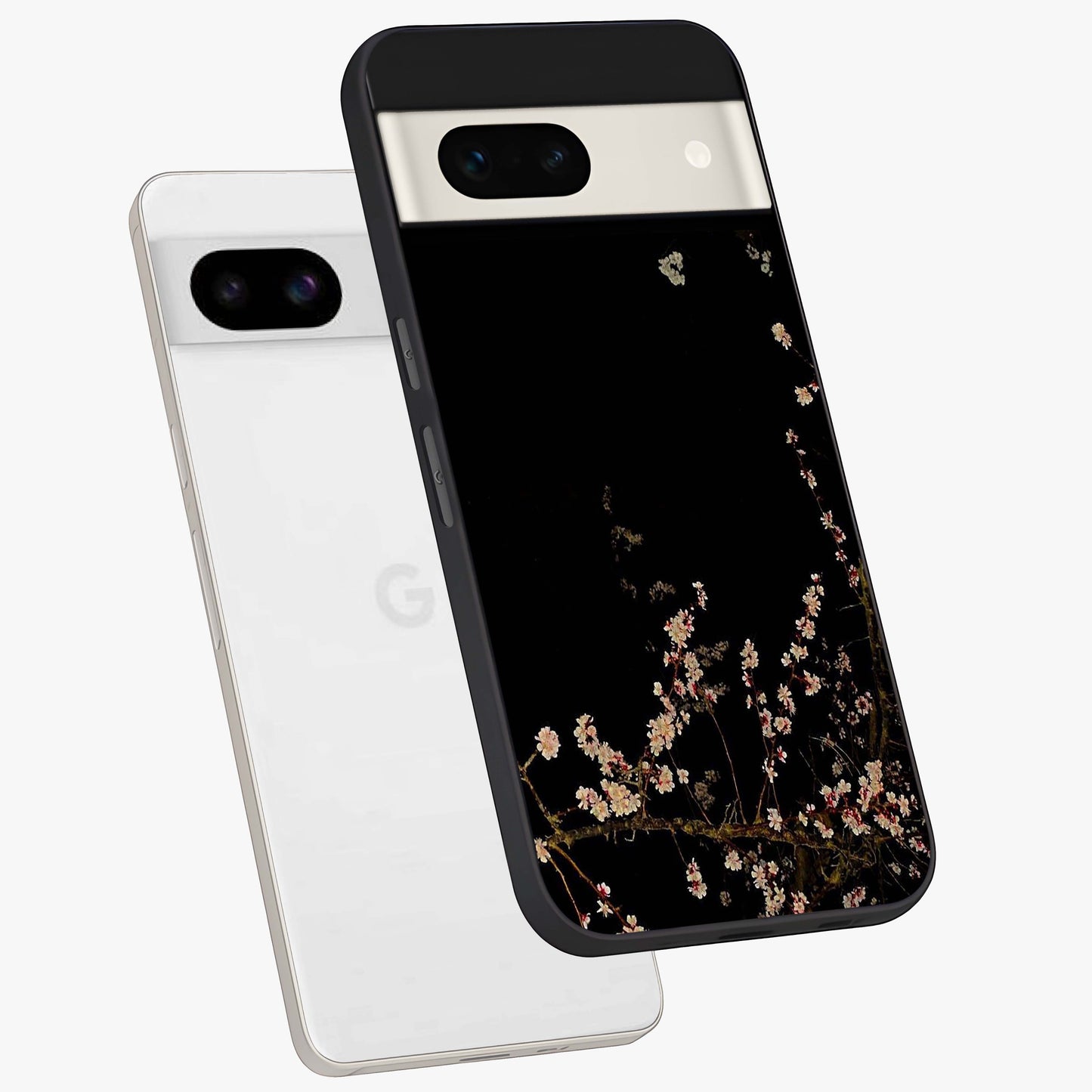 Petal Moon Light With Custom Name Glass Case displayed in angled mockup highlighting delicate petal design with custom name feature.