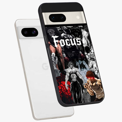 Relentless Power Focus Glass Case displayed in angled mockup highlighting bold statement design with modern aesthetic style.