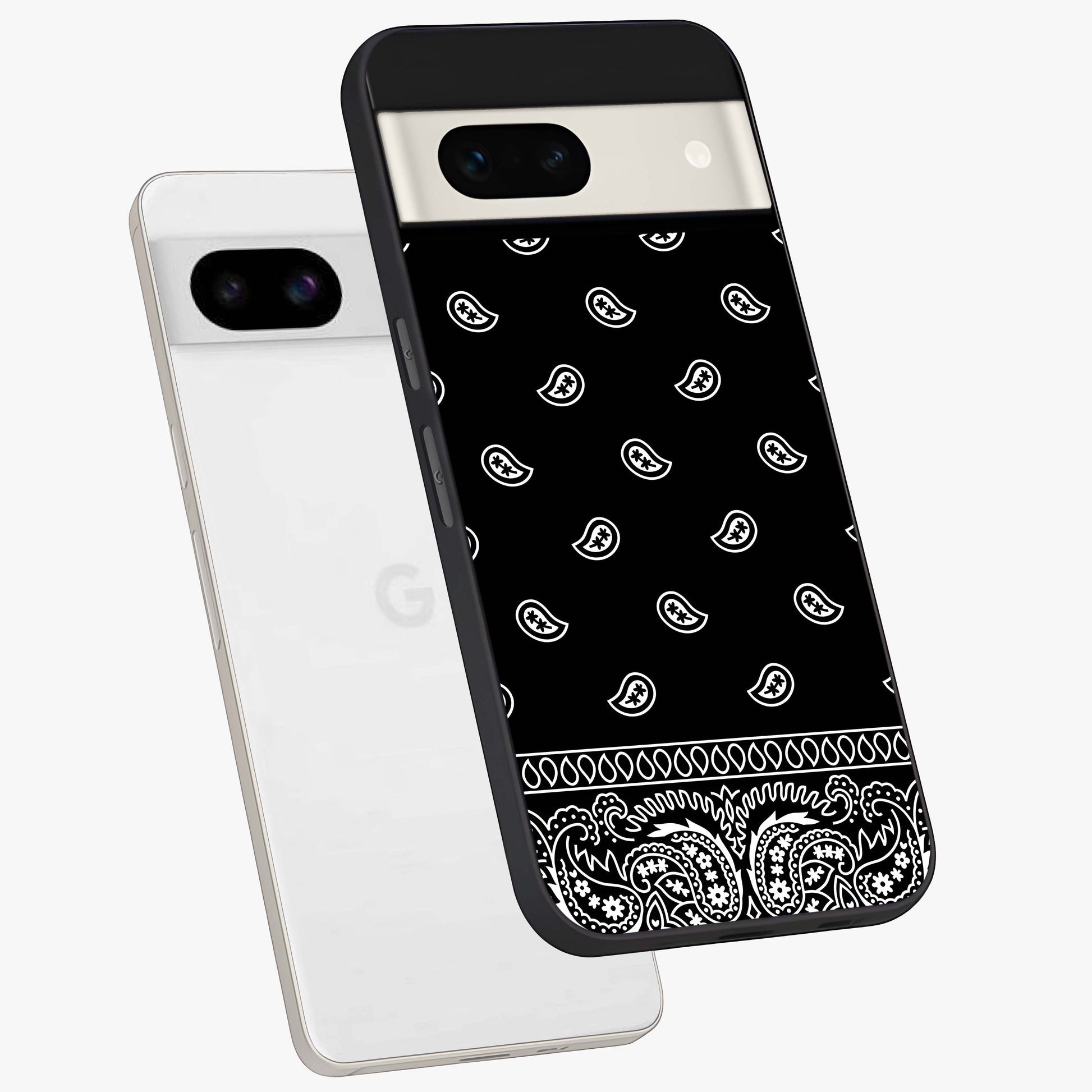 Retro Rebel Threads Glass Case displayed in angled mockup highlighting retro inspired graphic design with rebellious aesthetic.