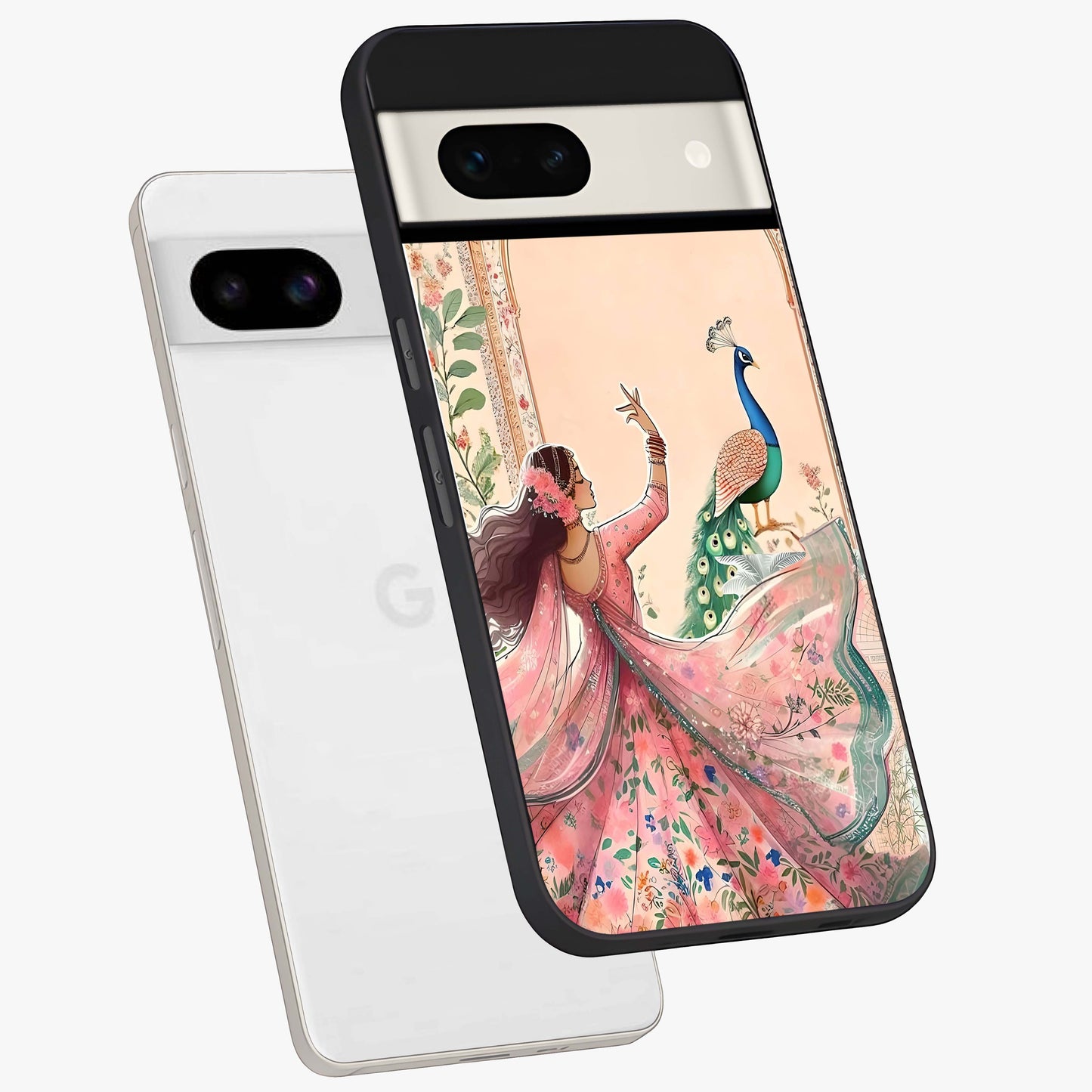Royal Grace Muse Glass Case displayed in angled mockup highlighting graceful design with refined royal aesthetic.