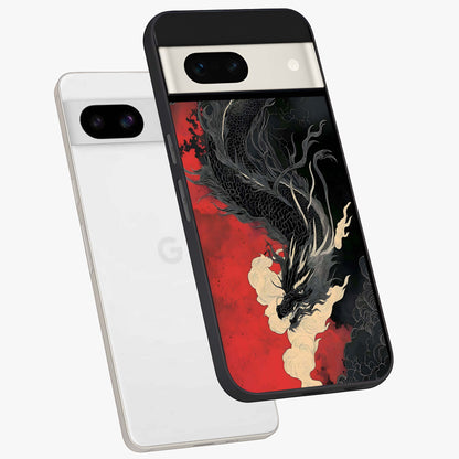 Shadow Dragon Fury Glass Case displayed in angled mockup highlighting powerful dragon illustration with dark fantasy aesthetic.