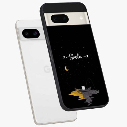 Silent Night Row Glass Case displayed in angled mockup highlighting peaceful evening design with dreamy night aesthetic.