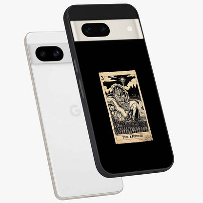 The Empress Glass Case displayed in angled mockup highlighting elegant royal design with majestic aesthetic style.