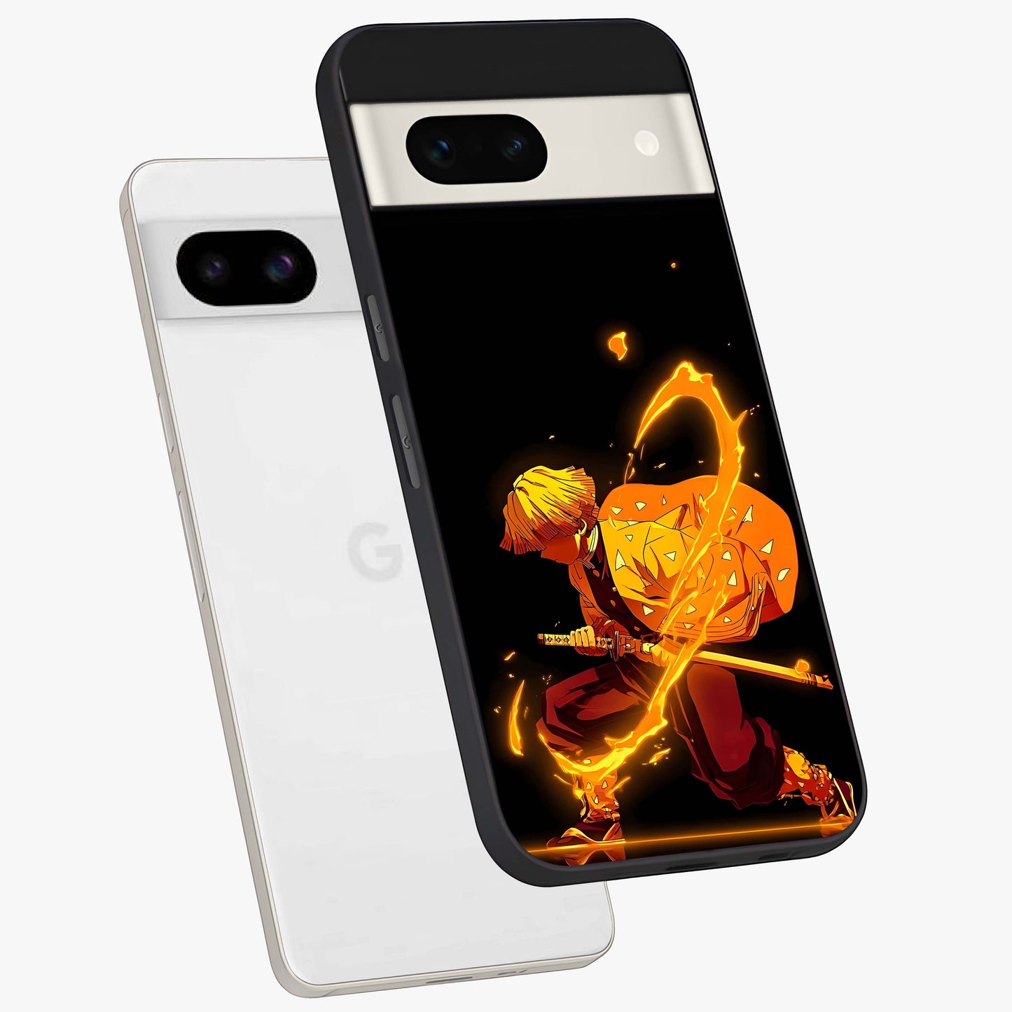 Thunder Flame Execution Glass Case displayed in angled mockup highlighting dramatic fire themed design with intense fantasy aesthetic.
