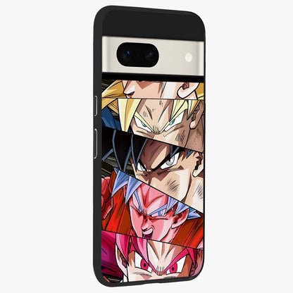 Anime Character Glass Case upright view showcasing expressive anime artwork with bold graphic style.