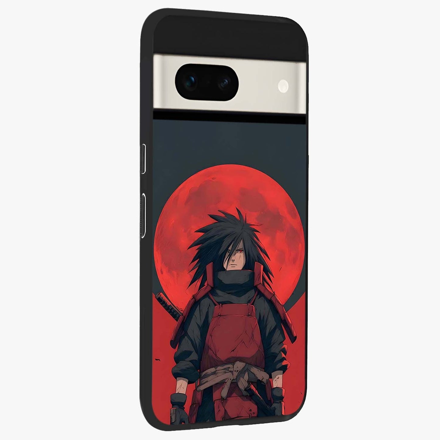 Crimson Moon Warlord Glass Case upright view showcasing powerful warlord artwork with dark celestial theme.