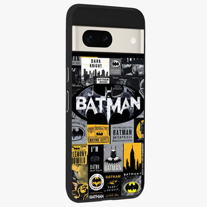 Knight Gotham Rise Glass Case upright view showcasing bold vigilante themed artwork with gothic city vibe.