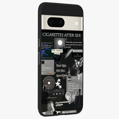Midnight Love Echo Glass Case upright view showcasing expressive romantic artwork with dreamy midnight theme.