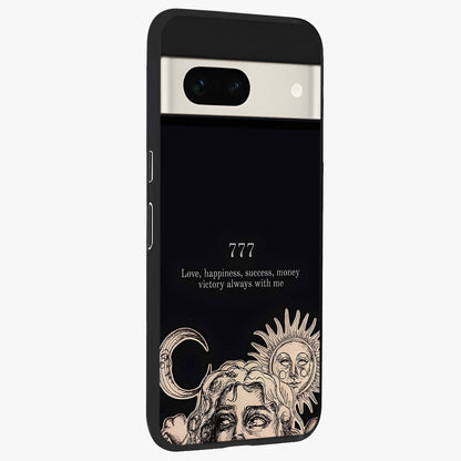 Mystic Victory Aura Glass Case upright view showcasing powerful victory themed artwork with spiritual energy vibe.