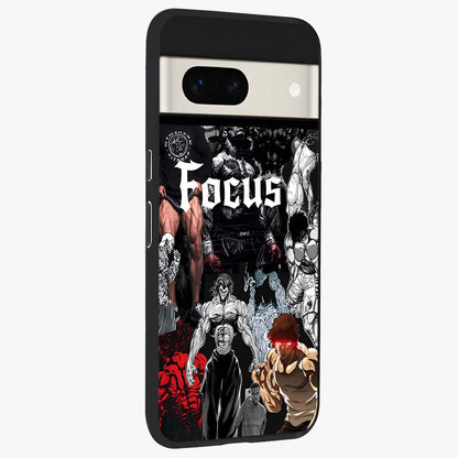 Relentless Power Focus Glass Case upright view showcasing strong inspirational artwork with powerful focus theme.