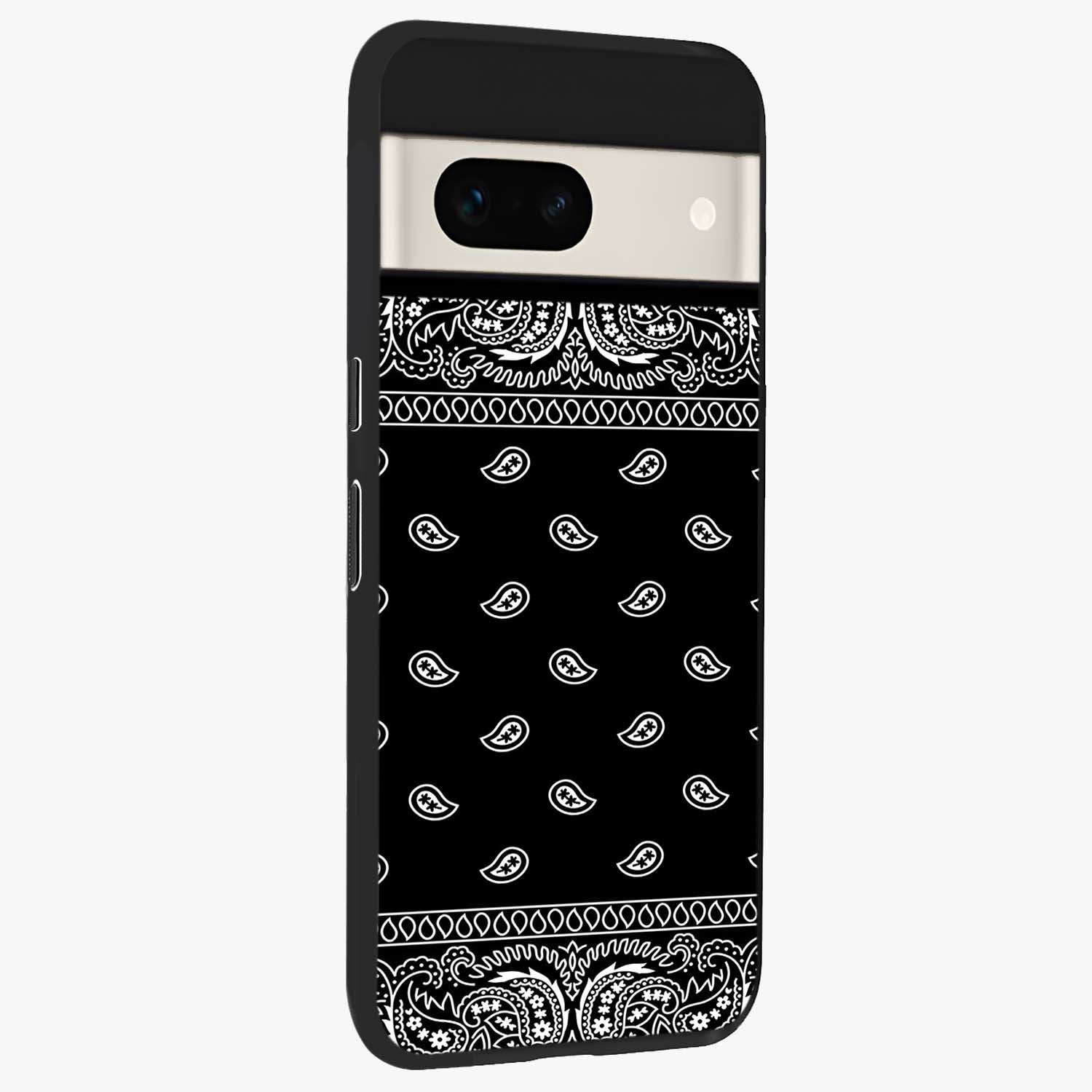 Retro Rebel Threads Glass Case upright view showcasing stylish vintage artwork with bold retro theme.