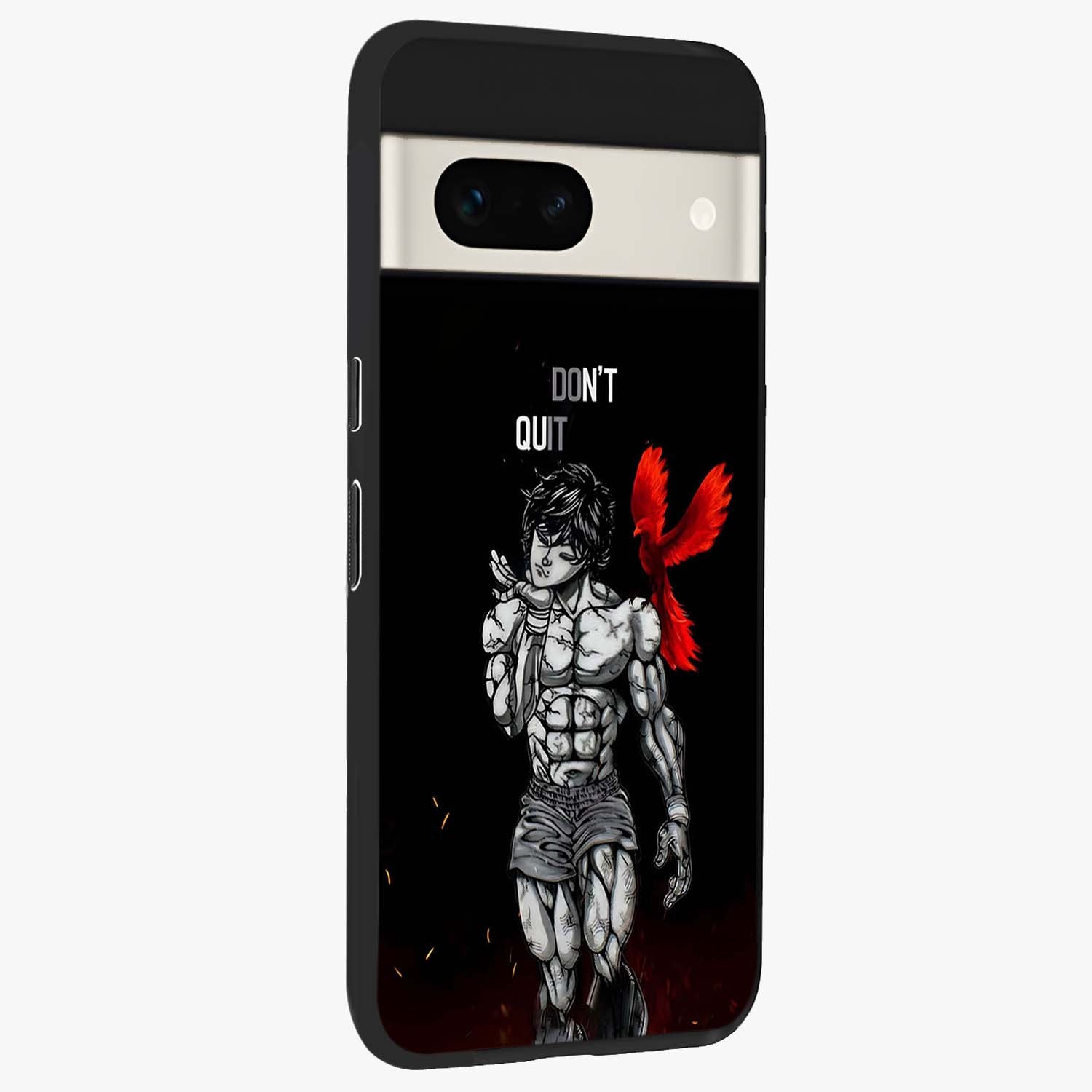 Rise Beyond Limits Glass Case upright view showcasing powerful inspirational artwork with uplifting theme.