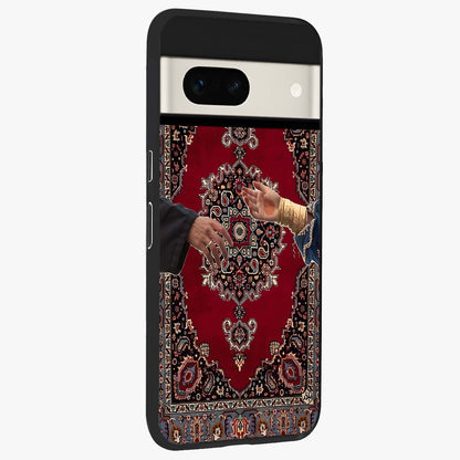 Royal Touch Reach Glass Case upright view showcasing stylish royal inspired artwork with graceful theme.