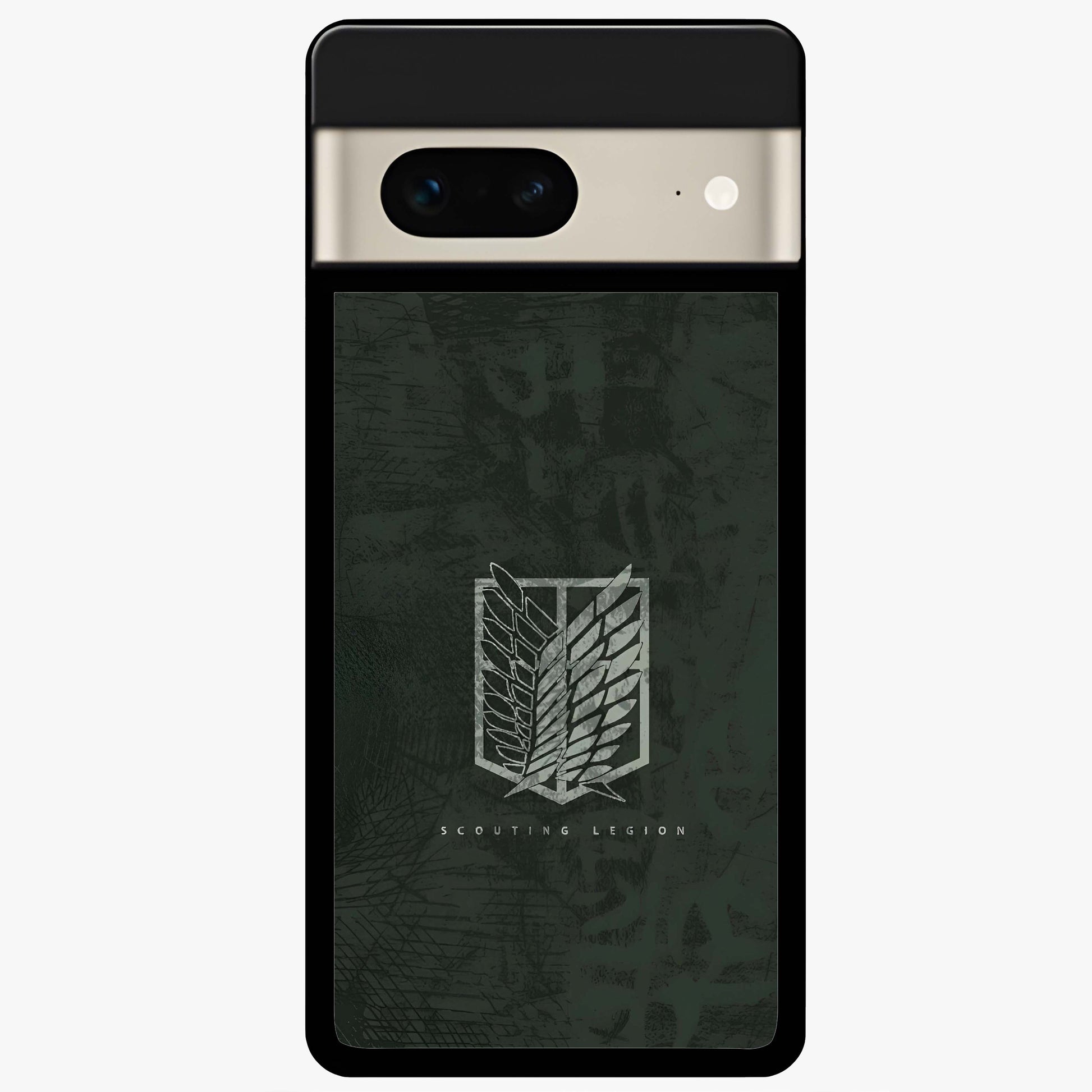 Wings Of Freedom Glass Case showing flat back view with symbolic wings artwork and glossy glass finish.