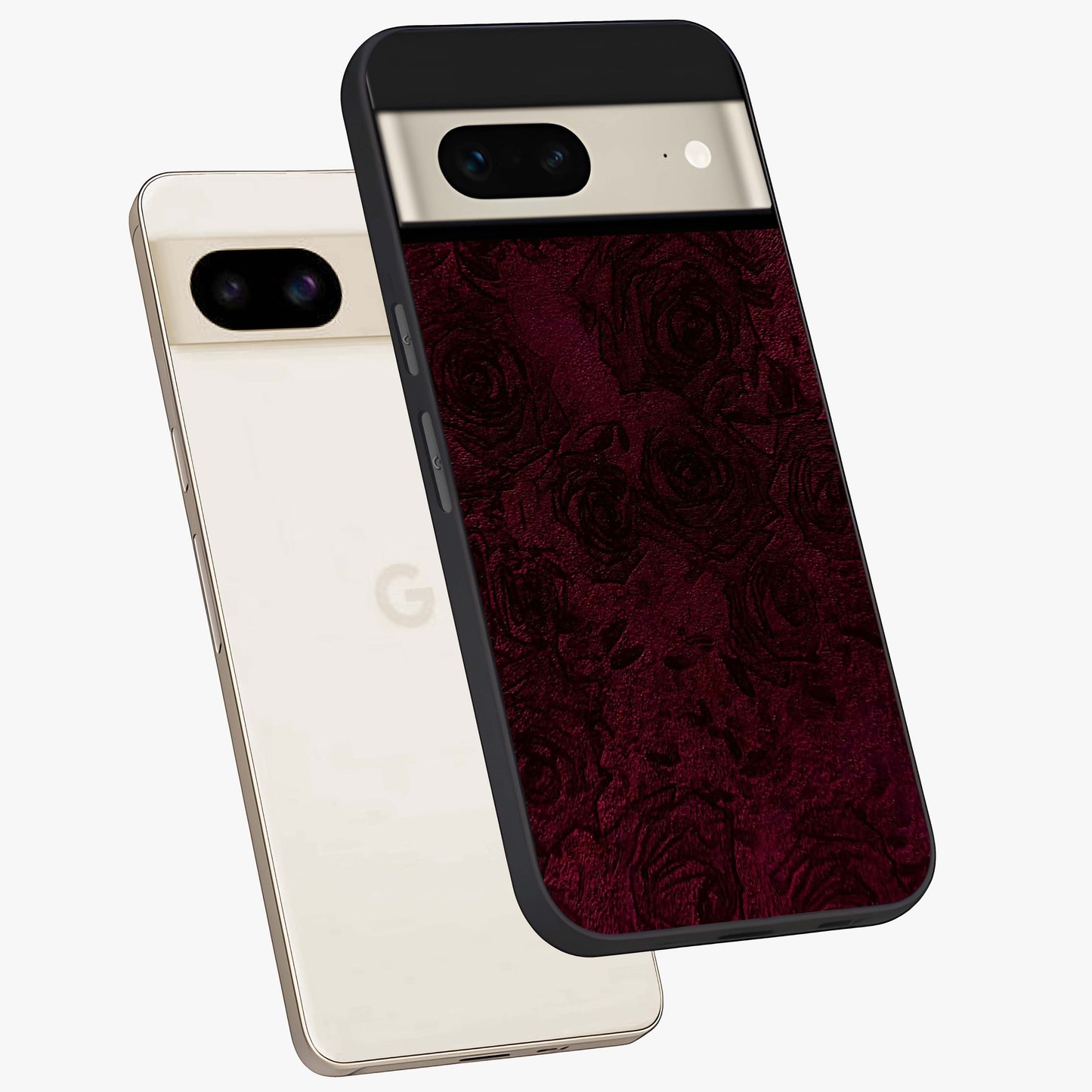 Crimson Fade Flow Glass Case displayed in angled mockup highlighting smooth gradient design with modern aesthetic style.