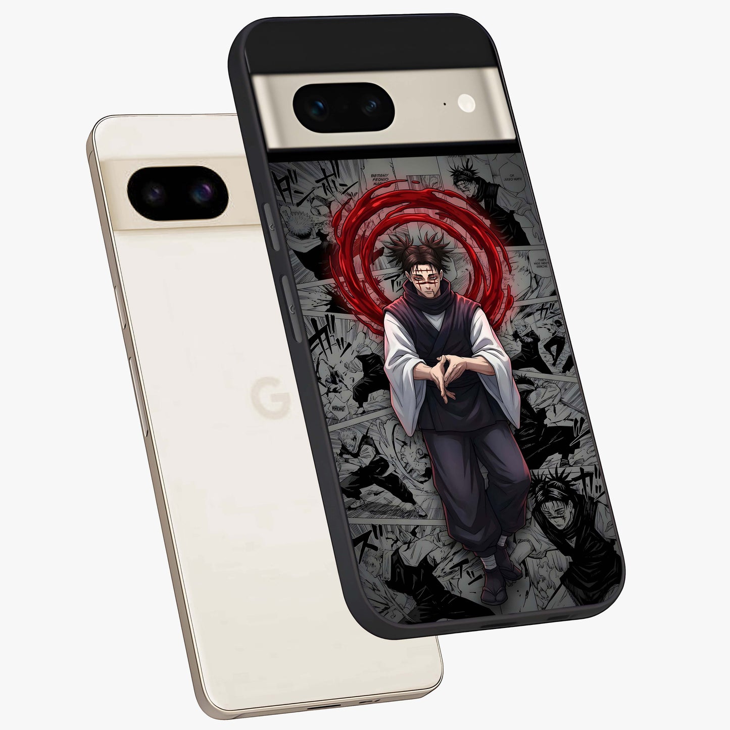 Cursed Ritual Ascension Glass Case displayed in angled mockup highlighting mystical ritual illustration with supernatural aesthetic.
