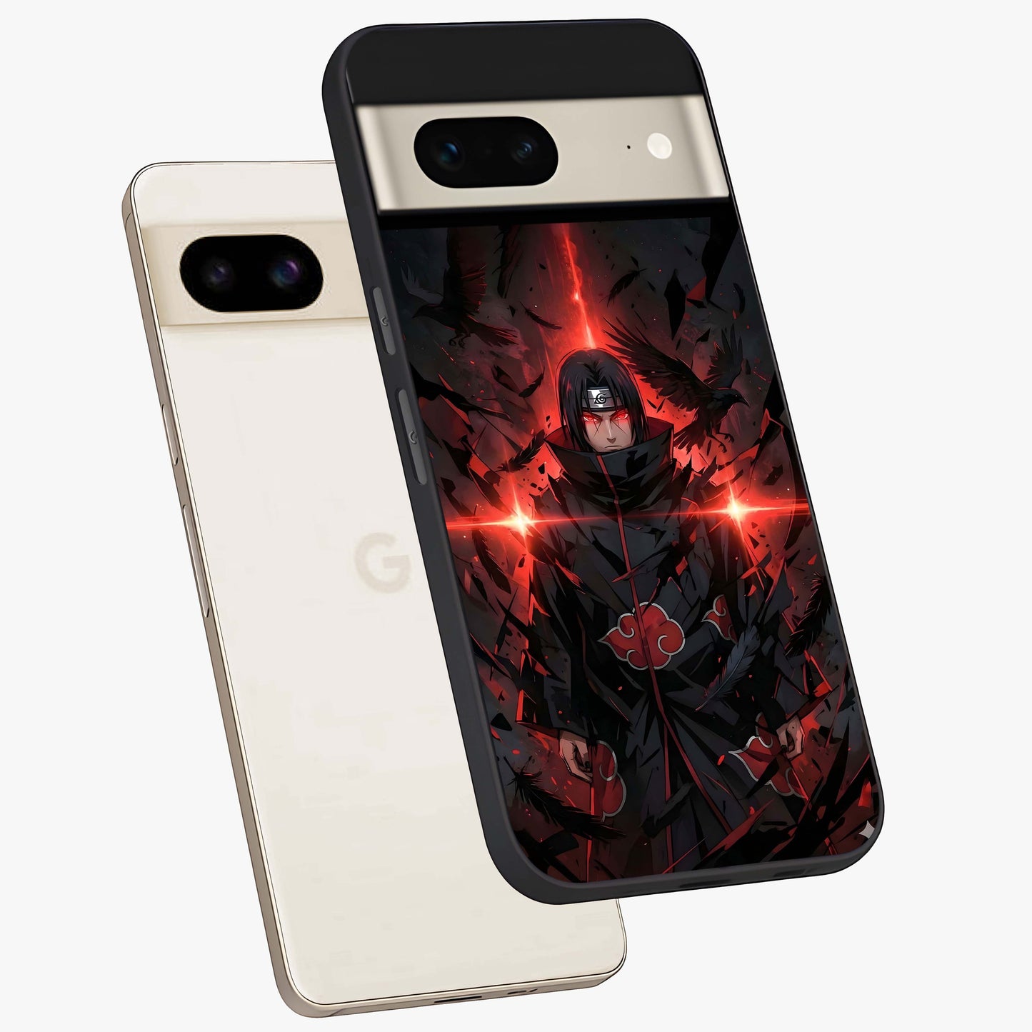 Focused Blade Discipline Glass Case displayed in angled mockup highlighting clean minimal text artwork with modern aesthetic style.