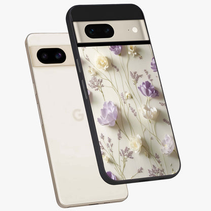 Lilac Breeze Harmony Glass Case displayed in angled mockup highlighting calm lilac breeze design with soothing aesthetic style.