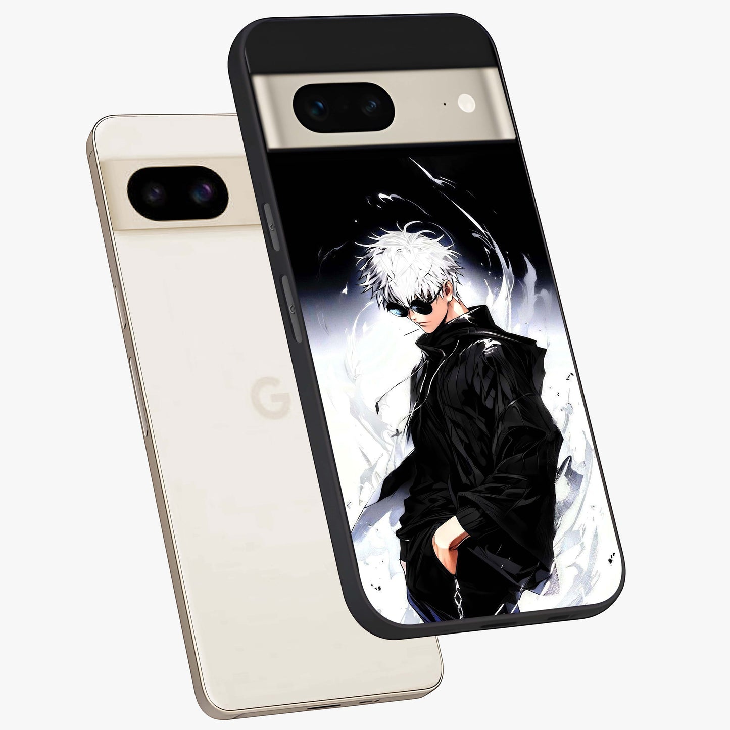 Limitless Shadow King Glass Case displayed in angled mockup highlighting dramatic dark hero design with intense aesthetic.