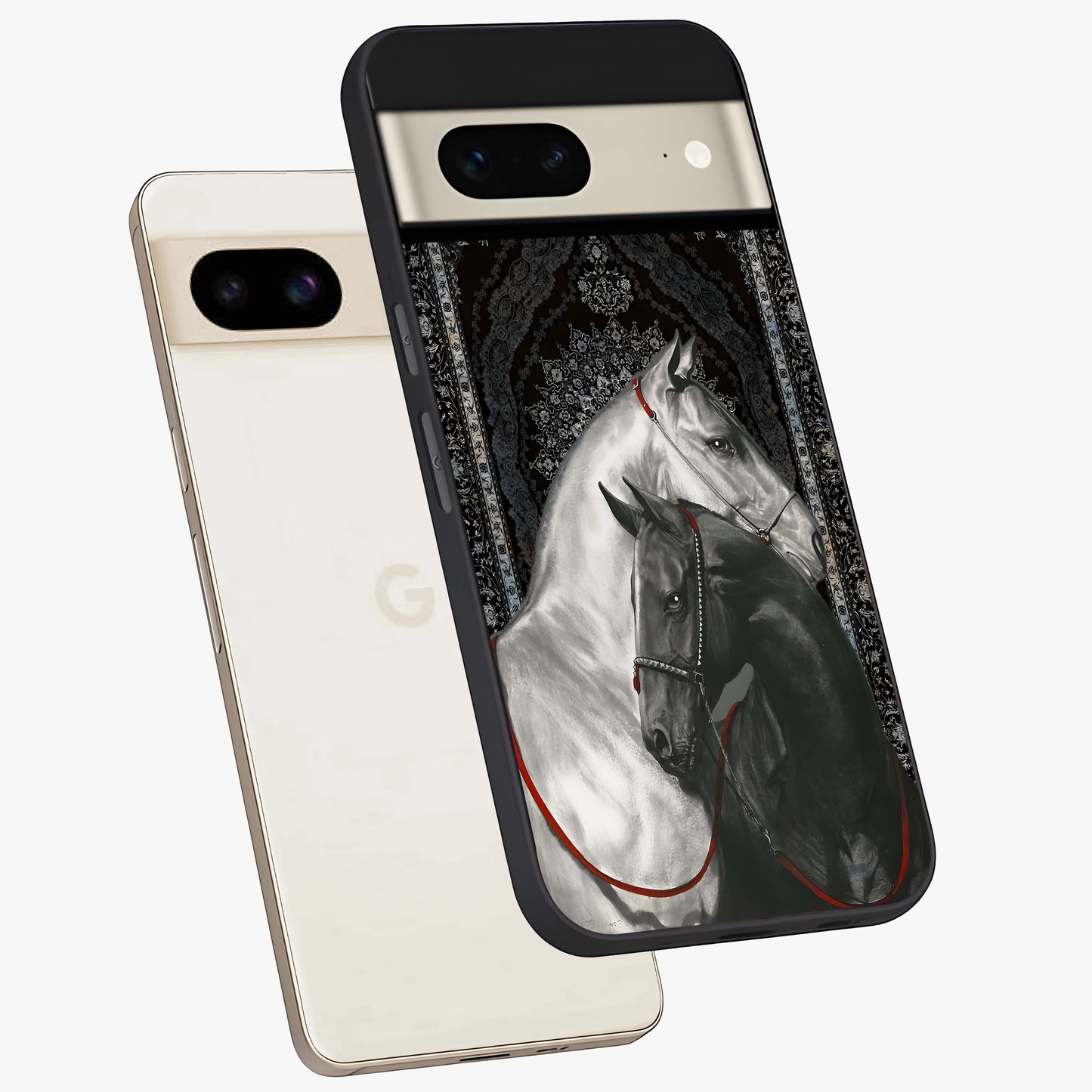 Majestic Ride Legacy Glass Case displayed in angled mockup highlighting sleek vehicle design with bold racing aesthetic.