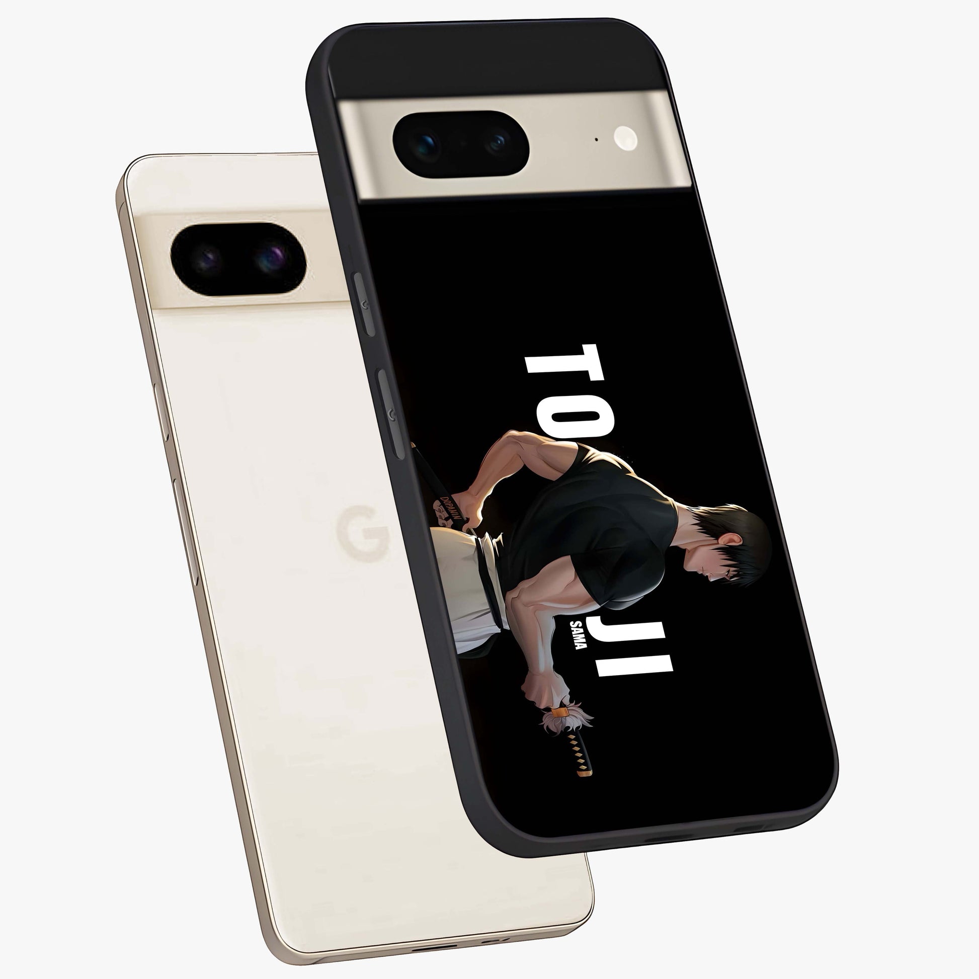 Midnight Blade Resolve Glass Case displayed in angled mockup highlighting powerful blade illustration with dramatic dark aesthetic.