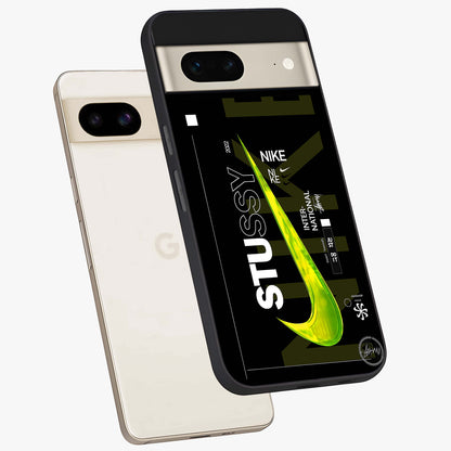 Neon Street Edition Glass Case displayed in angled mockup highlighting vibrant urban design with bold street aesthetic.