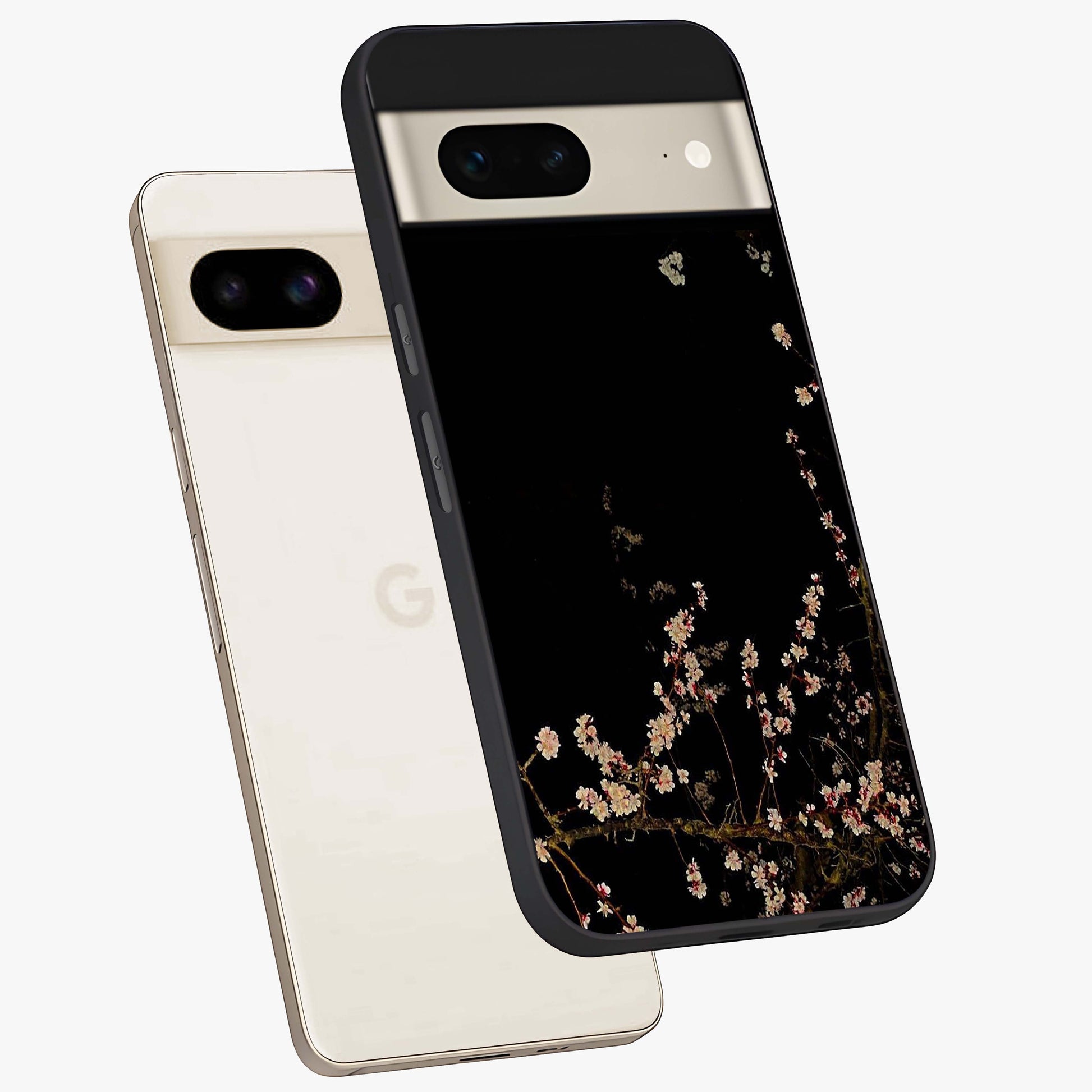 Petal Moon Light With Custom Name Glass Case displayed in angled mockup highlighting delicate petal design with custom name feature.