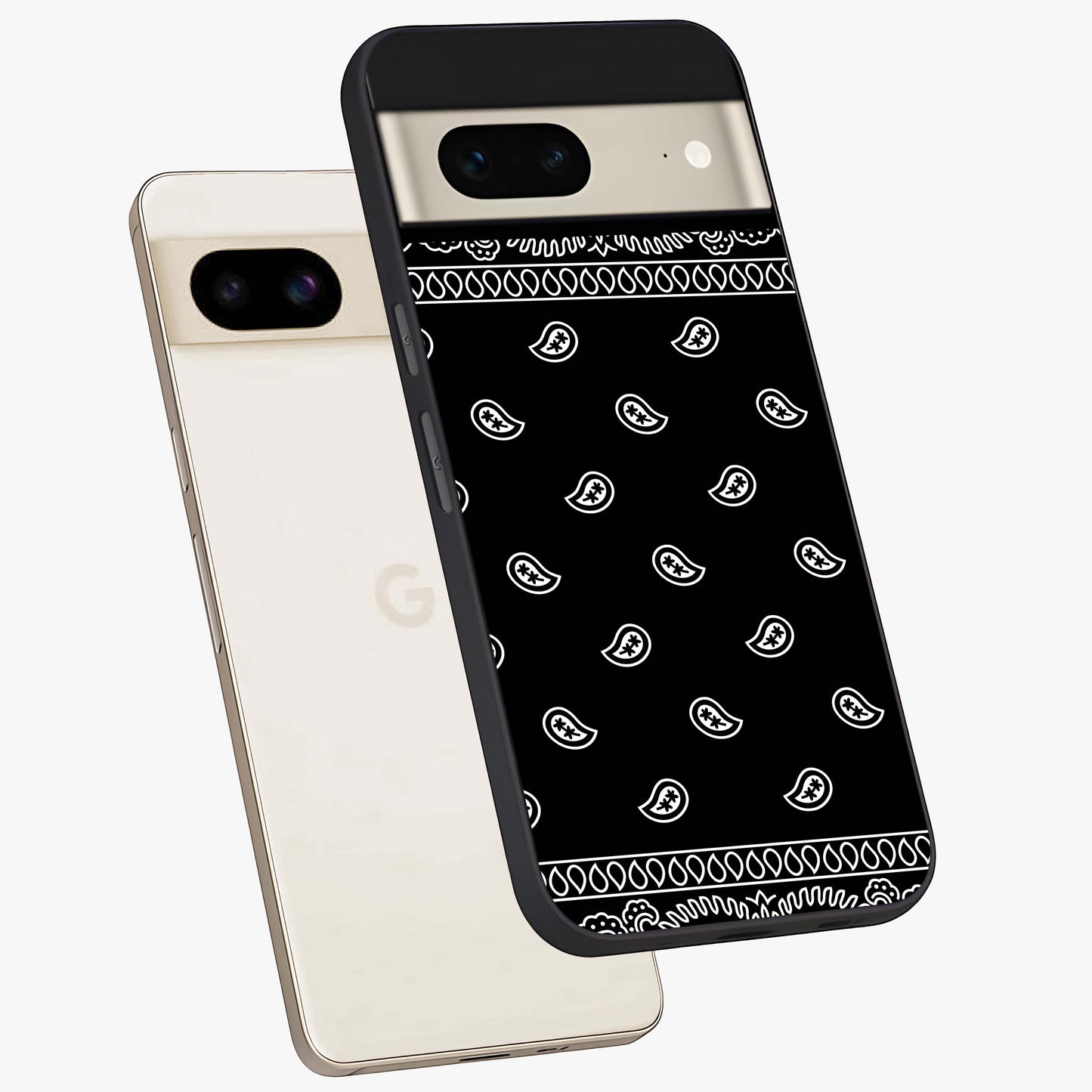 Retro Rebel Threads Glass Case displayed in angled mockup highlighting retro inspired graphic design with rebellious aesthetic.