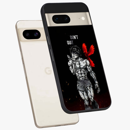Rise Beyond Limits Glass Case displayed in angled mockup highlighting inspiring message design with modern aesthetic style.