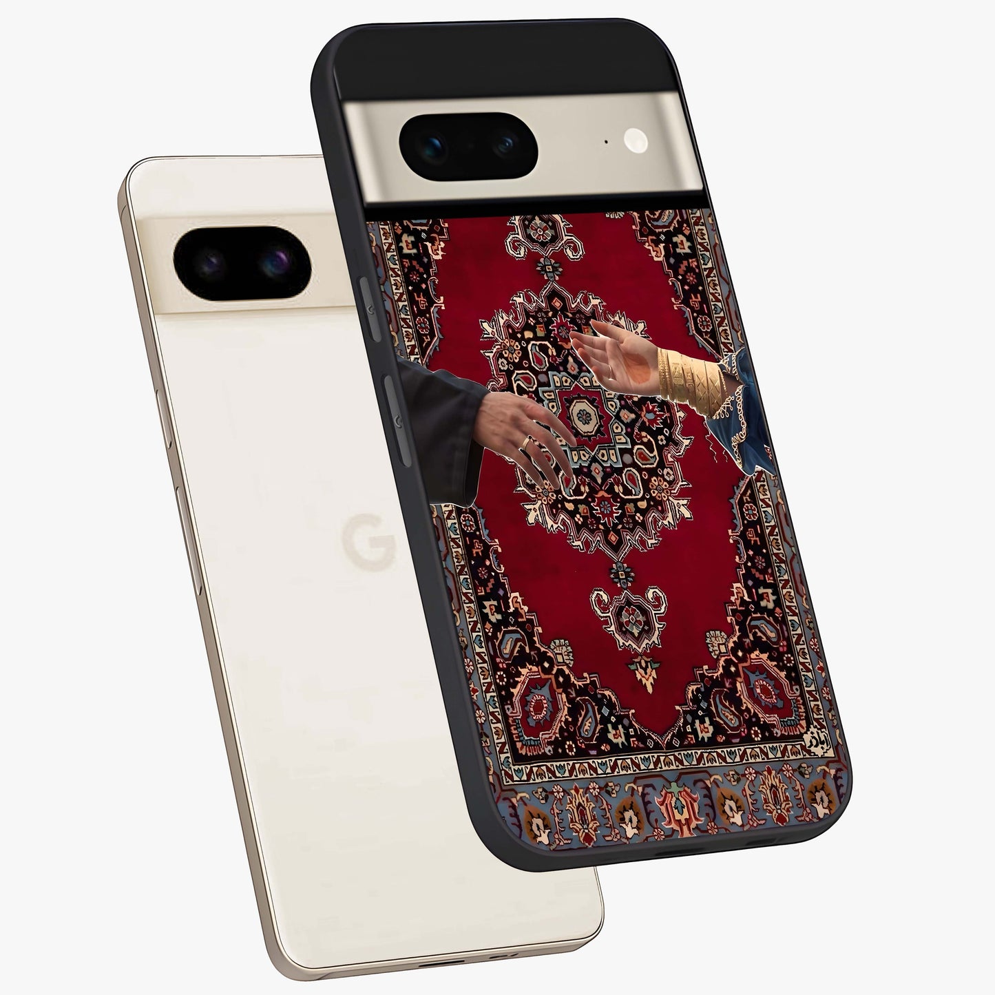 Royal Touch Reach Glass Case displayed in angled mockup highlighting sophisticated design with refined luxury aesthetic.
