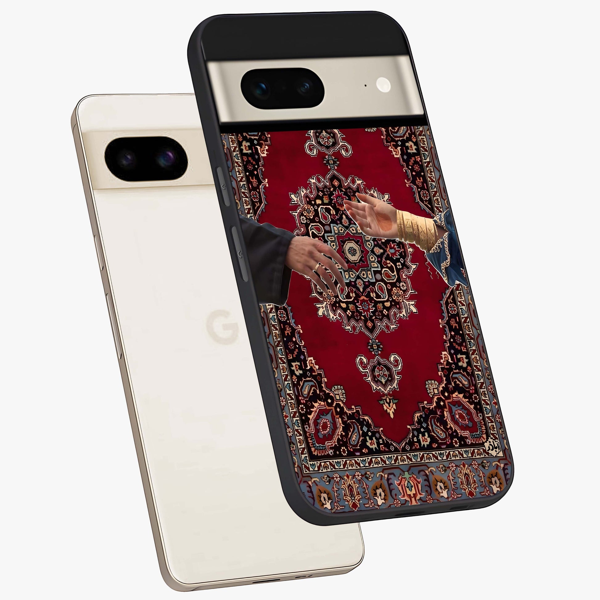 Royal Touch Reach Glass Case displayed in angled mockup highlighting sophisticated design with refined luxury aesthetic.