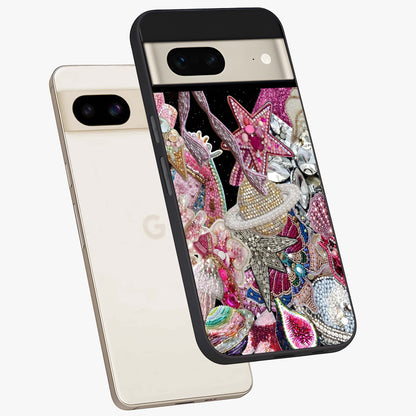 Starlit Jewel Dream Glass Case displayed in angled mockup highlighting glowing celestial jewel design with dreamy aesthetic.