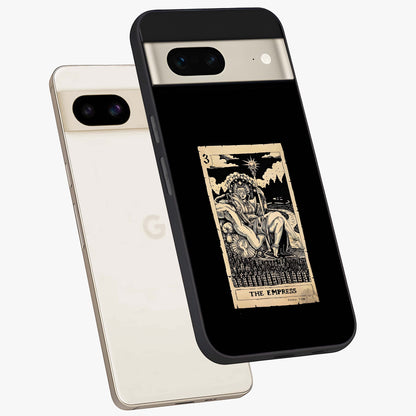 The Empress Glass Case displayed in angled mockup highlighting elegant royal design with majestic aesthetic style.