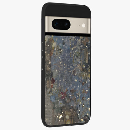 Aesthetic Astrolophia Glass Case upright view showcasing soft aesthetic theme with stylish modern look.