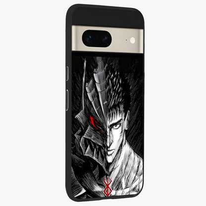 Berserker Blood Oath Glass Case upright view showcasing intense warrior aesthetic with dramatic artistic style.