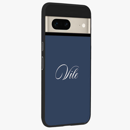 Blue Vintage Floral Pattern Glass Case displayed in angled mockup highlighting classic blue floral pattern and retro aesthetic design.