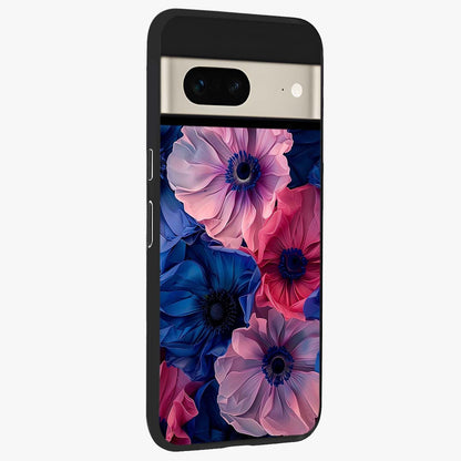 Flower Paper Art Pattern Glass Case upright view showcasing decorative paper floral artwork with creative craft style.