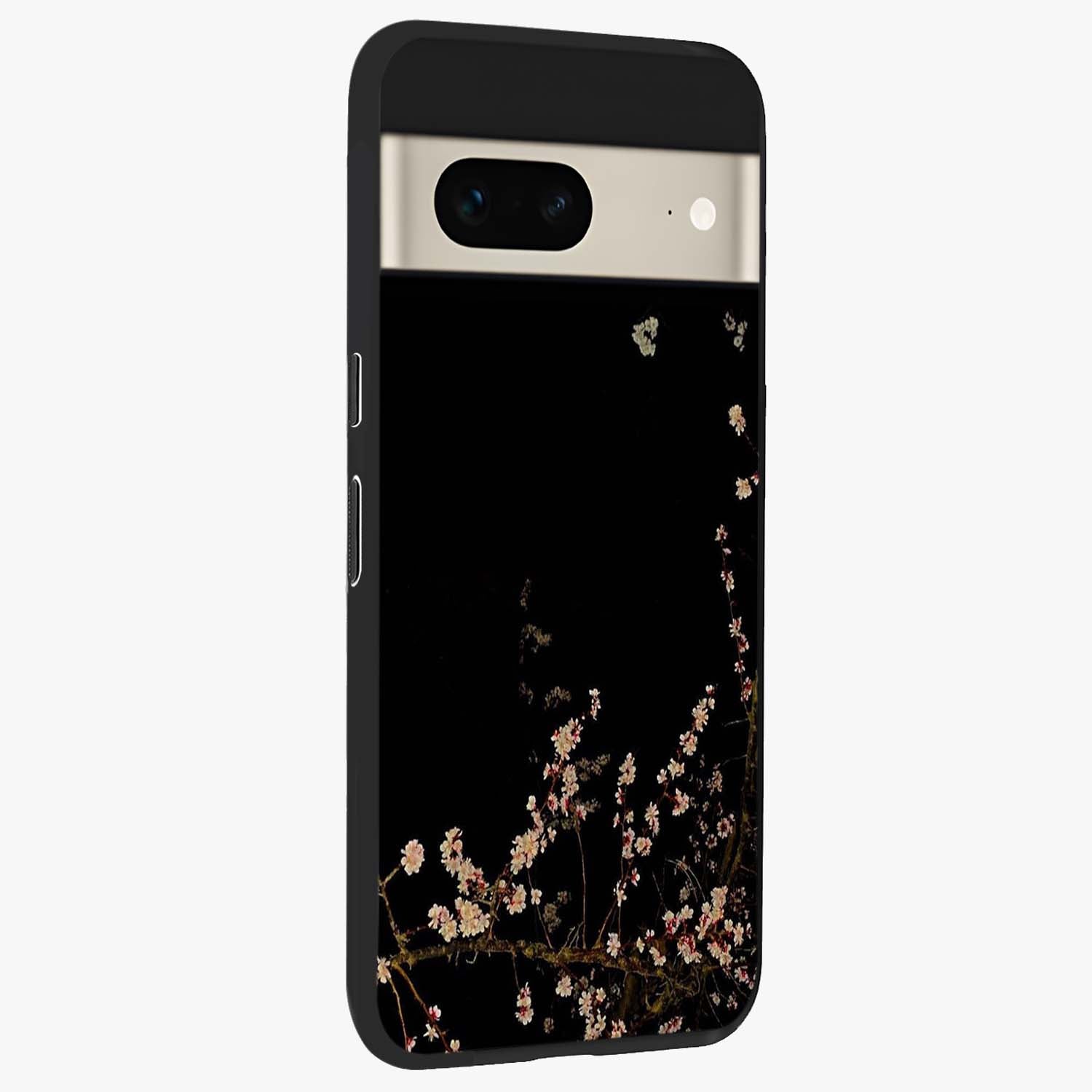 Petal Moon Light With Custom Name Glass Case upright view showcasing elegant floral moon artwork with personalized aesthetic.