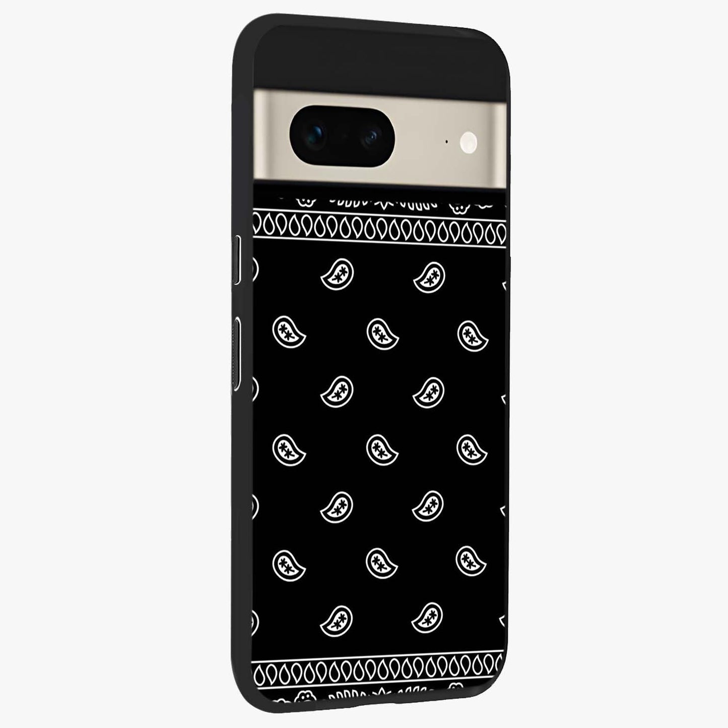 Retro Rebel Threads Glass Case upright view showcasing stylish vintage artwork with bold retro theme.