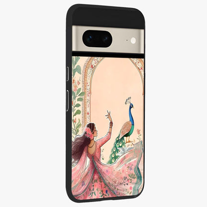 Royal Grace Muse Glass Case upright view showcasing stylish artistic artwork with sophisticated royal theme.