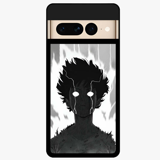 Awakened Inner Rage Glass Case showing flat back view with intense artistic artwork and glossy glass finish.