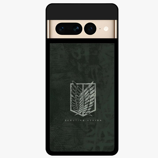 Wings Of Freedom Glass Case showing flat back view with symbolic wings artwork and glossy glass finish.