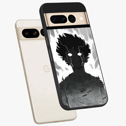 Awakened Inner Rage Glass Case displayed in angled mockup highlighting powerful graphic design and bold artistic theme.