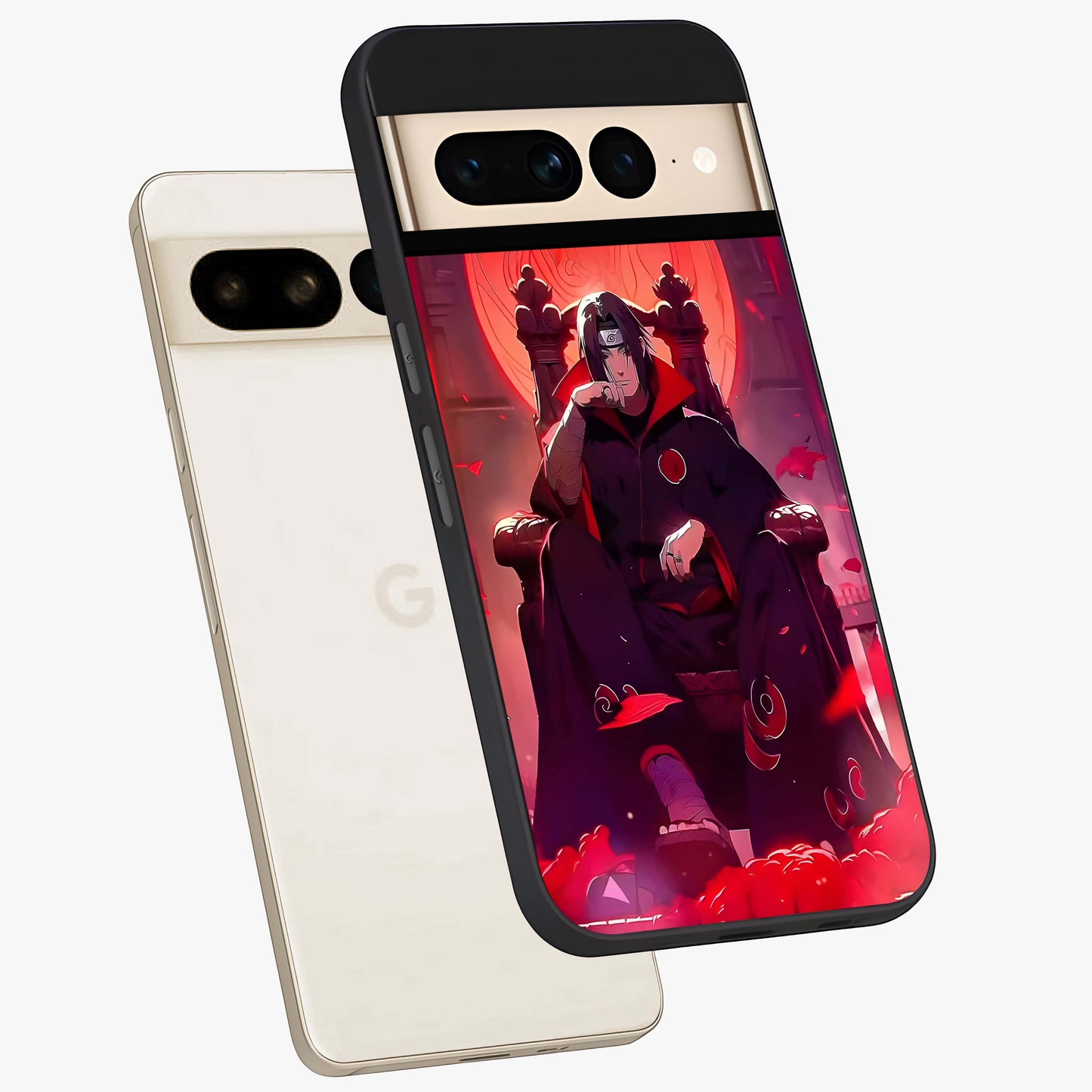 Blood Moon Sovereign Glass Case displayed in angled mockup highlighting dark celestial moon design and dramatic theme.