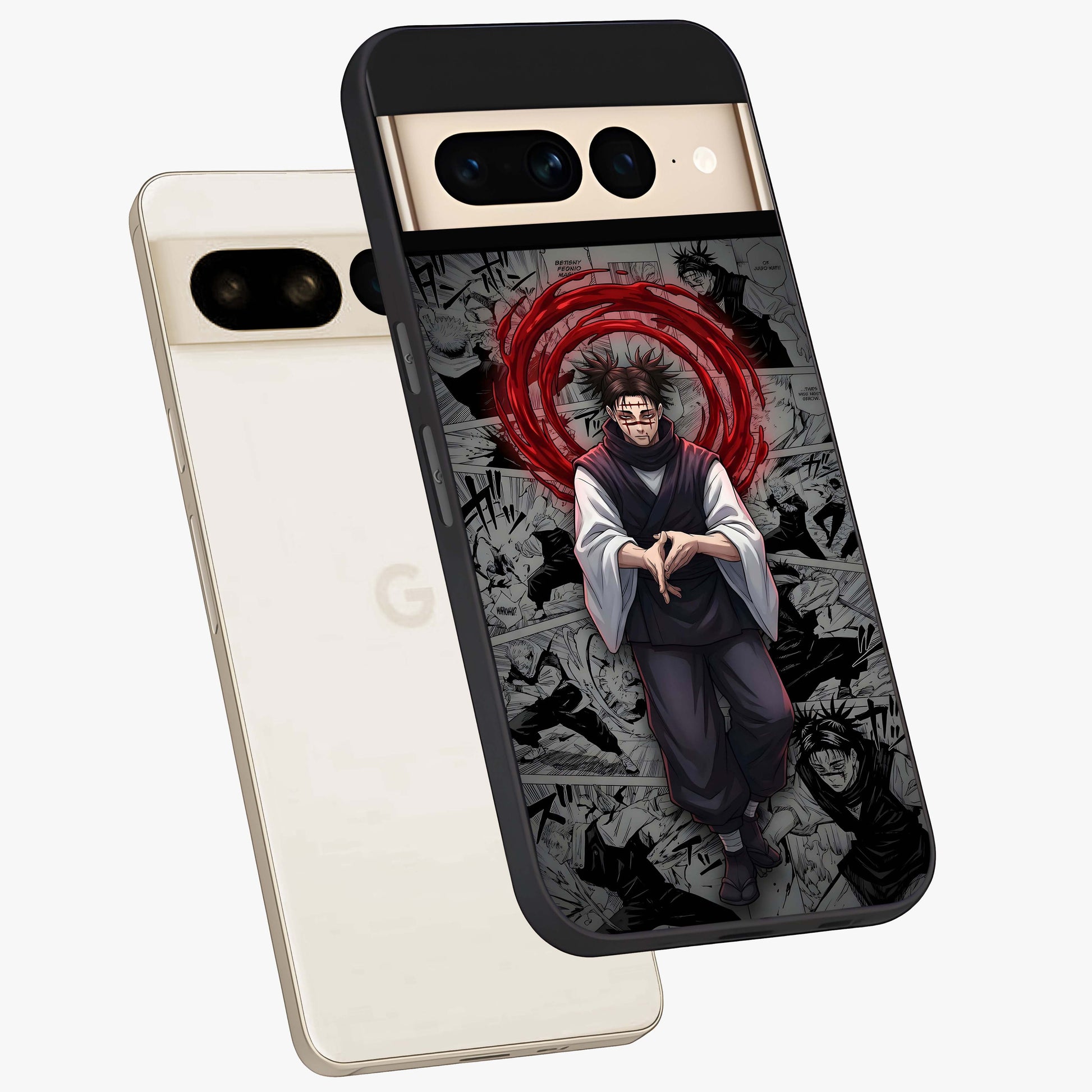 Cursed Ritual Ascension Glass Case displayed in angled mockup highlighting mystical ritual illustration with supernatural aesthetic.