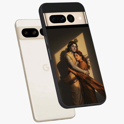 Divine Eternal Love Glass Case displayed in angled mockup highlighting elegant divine inspired design with peaceful aesthetic.