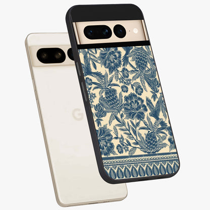 Heirloom Wild Bloom Glass Case displayed in angled mockup highlighting botanical bloom design with classic aesthetic style.