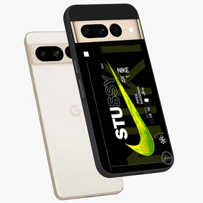 Neon Street Edition Glass Case displayed in angled mockup highlighting vibrant urban design with bold street aesthetic.
