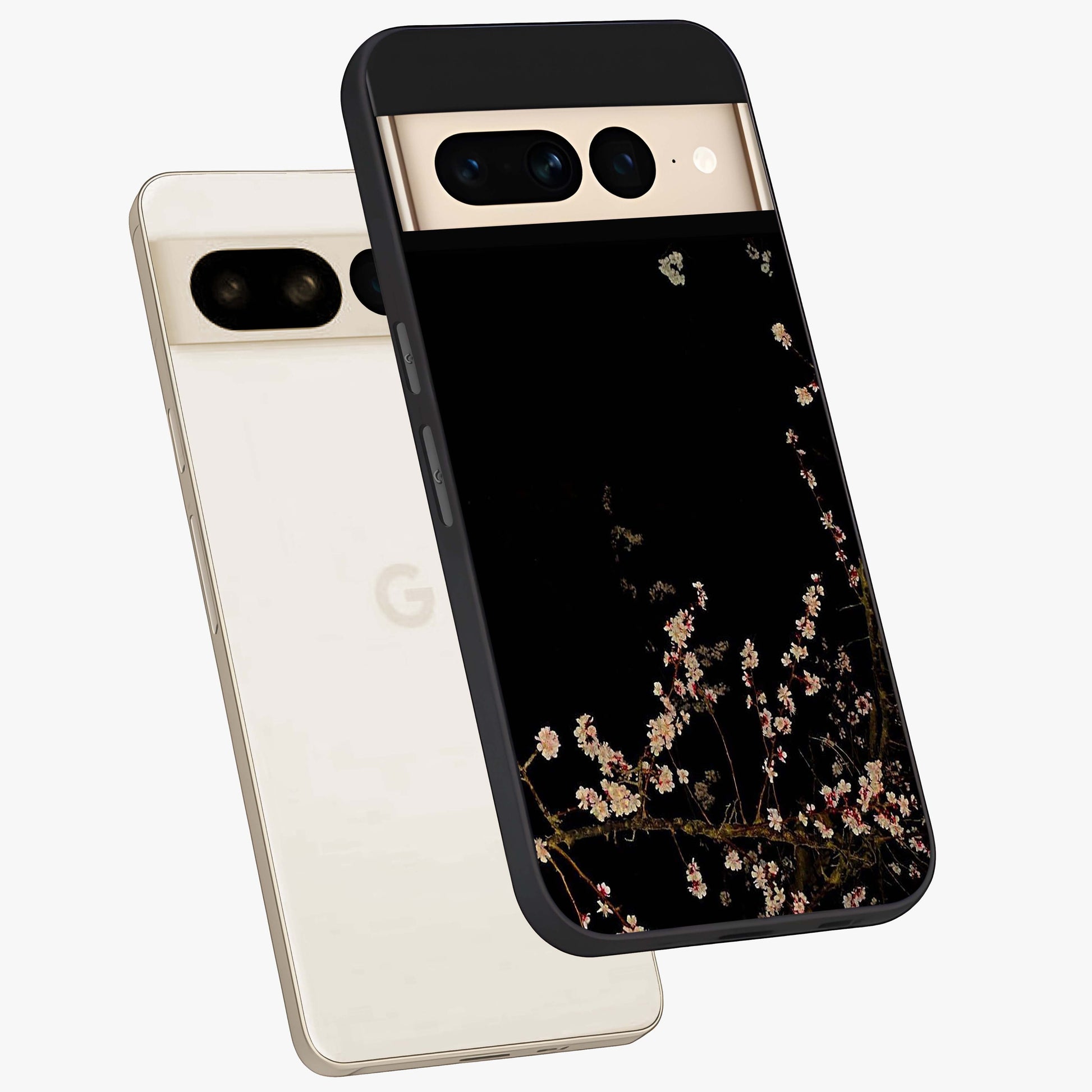 Petal Moon Light With Custom Name Glass Case displayed in angled mockup highlighting delicate petal design with custom name feature.
